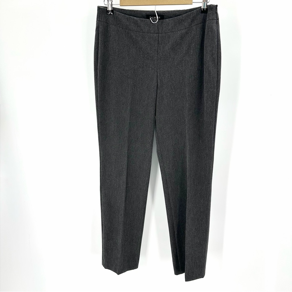 Talbots Dress Pants HERITAGE Womens 6 Gray Heather Side Zip Slack Classic Career